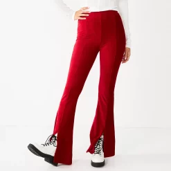 Juniors' SO® High-Rise Pull on Flare Pants -Cheap SO Store 6120605 Cherries