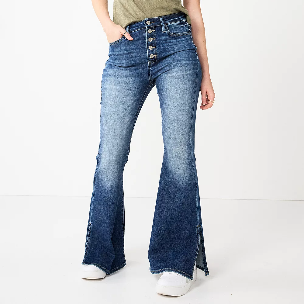 Juniors' SO® High-Rise Flare Jeans 2 Juniors' SO® High-Rise Flare Jeans - Image 2