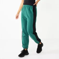 Juniors' SO® Oversized High-Rise Boyfriend Joggers 12 Juniors' SO® Oversized High-Rise Boyfriend Joggers -Cheap SO Store 6142521 Green Colorblock